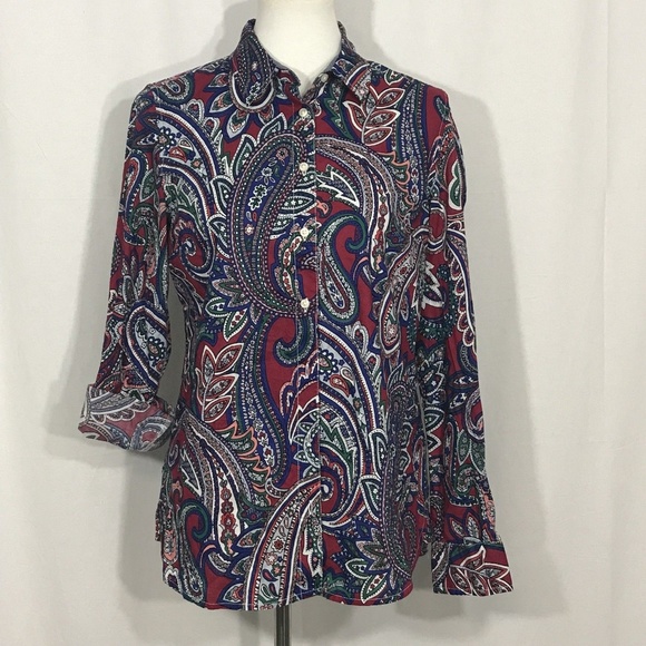 Tommy Hilfiger Tops - Tommy Hilfiger Women Shirt Medium White Red New